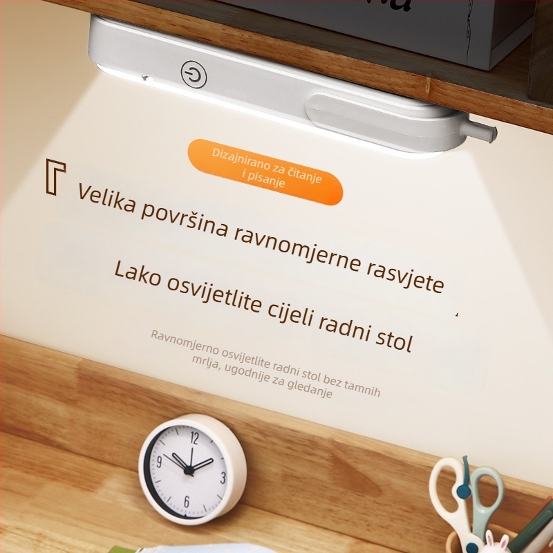 Desktop LED lamp s magnetskom bazom za učenje, zaštita očiju, dodirno upravljanje, ugrađena litijska baterija, CRI ≥95