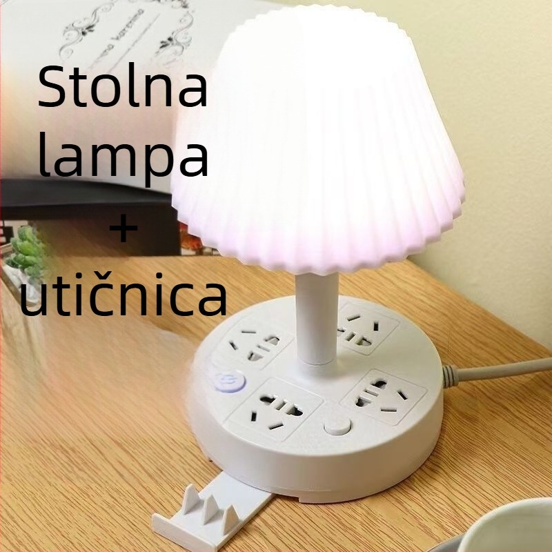 Stolna lampa za zaštitu očiju s USB priključkom i noćnim svjetlom uz krevet (CRI ≥95; Rasvjeta: nacionalna razina aa; Glasovno upravljanje; Napon: 36V ili manje; Napajanje iz utičnice)
