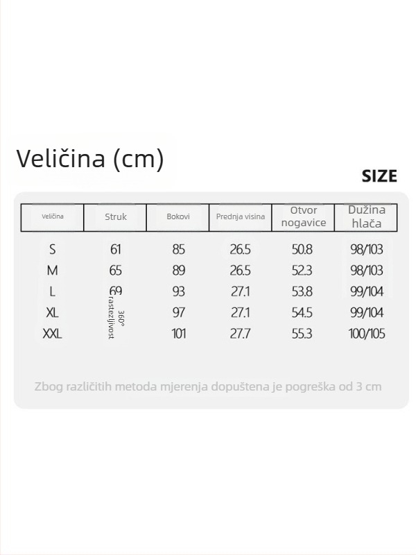 Traperice s četverostrukom elastičnošću, visok pojas, denim s pamukom i elastanom, uski kroj