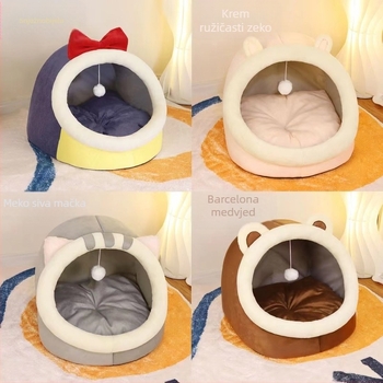 Mačje gnijezdo – PP pamuk, porijeklo Jiangsu, za mačke, poluotvoren topli dom