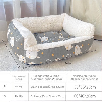 Specijalna prostirka za mačju klijetku, zimska toplina, gnijezdo za mačiće, mekana platforma za spavanje, ojačana za zimu — Materijal: pliš; Podrijetlo: Njemačka; Marka: Xinji; Pranje: Pralno; Ugradnja: slobodna