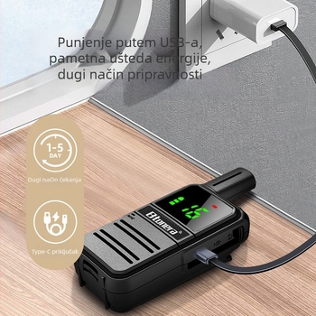 Belden kompaktna radijska jedinica s 16 kanala, 400-470 MHz, 3 W, doseg 1,5–3 km, baterija 4000 mAh