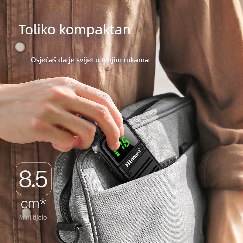 Belden kompaktna radijska jedinica s 16 kanala, 400-470 MHz, 3 W, doseg 1,5–3 km, baterija 4000 mAh