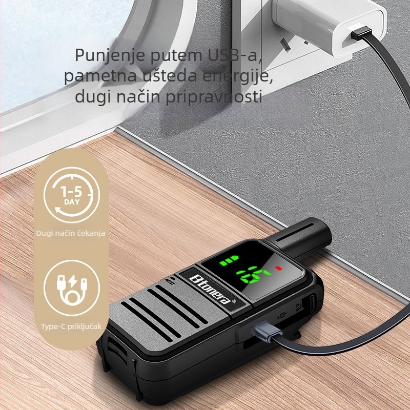 Belden kompaktna radijska jedinica s 16 kanala, 400-470 MHz, 3 W, doseg 1,5–3 km, baterija 4000 mAh