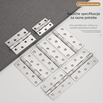 Panta od nehrđajućeg čelika, povećana, s brušenim završetkom, moderni jednostavan stil, za ormariće i unutarnja vrata