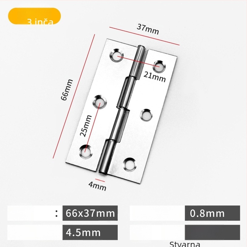 Panta od nehrđajućeg čelika, povećana, s brušenim završetkom, moderni jednostavan stil, za ormariće i unutarnja vrata