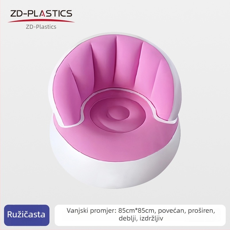 PVC napuhani jednosjedni kauč za kućnu, uredsku i vanjsku upotrebu; pogodan za bebe, djecu i odrasle; težina 900 g