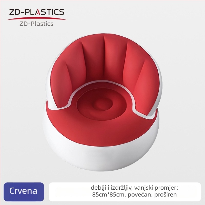 PVC napuhani jednosjedni kauč za kućnu, uredsku i vanjsku upotrebu; pogodan za bebe, djecu i odrasle; težina 900 g
