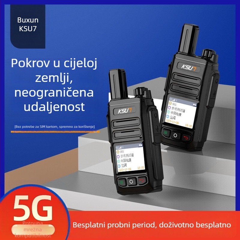 Radio komunikator s javnom mrežom CT23 - 5G/4G/3G/2G, domet >50 km, litij-ionska baterija 6800mAh, s zaslonom