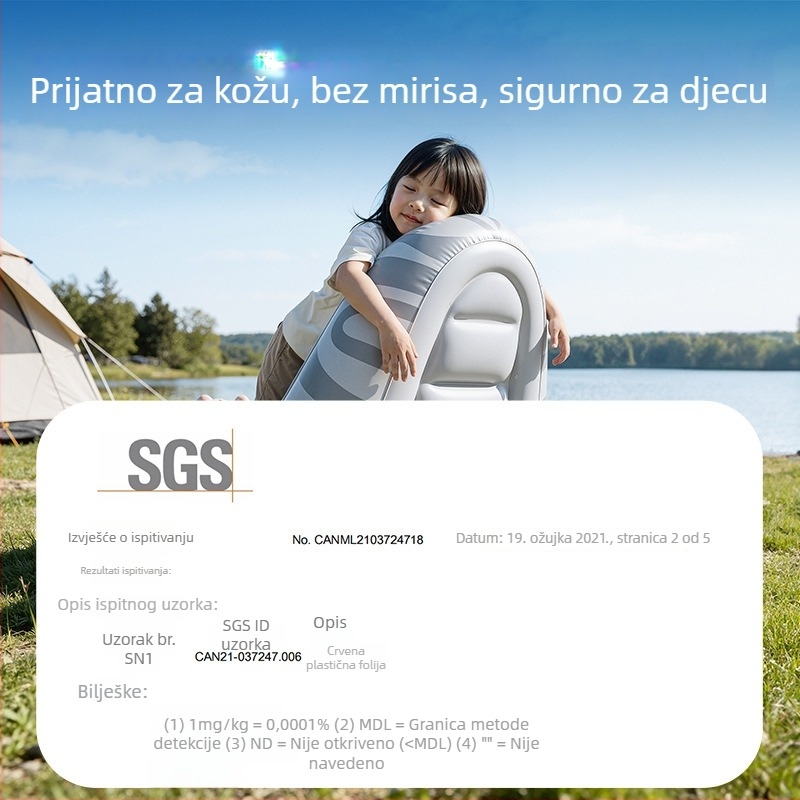 Vanjska napuhiva sofa - ekološki prihvatljiv PVC, 30 Denier, 1,55 kg, prilagodljiva za kampiranje