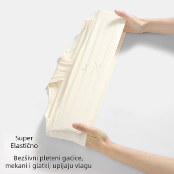 Bešivne ženske gaćice, antibakterijske, prozračne, visoka elastičnost, srednji struk