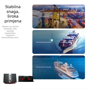 Napajanje za interkom montiran u vozilo, vodootporno, litijeva baterija, doseg 5–10 km