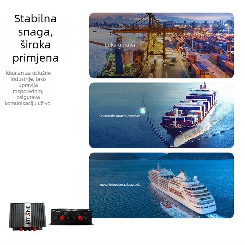 Napajanje za interkom montiran u vozilo, vodootporno, litijeva baterija, doseg 5–10 km