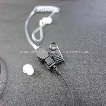 Radio slušalica 2.5 mm zakrivljena mono slušalica, kompatibilna s K-head interkom | domet 1.5–3 km | kabel 100 cm | protiv smetnji | bez baterija | Model: 2.5 Just Listen