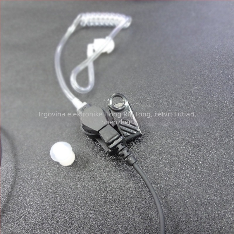 Radio slušalica 2.5 mm zakrivljena mono slušalica, kompatibilna s K-head interkom | domet 1.5–3 km | kabel 100 cm | protiv smetnji | bez baterija | Model: 2.5 Just Listen