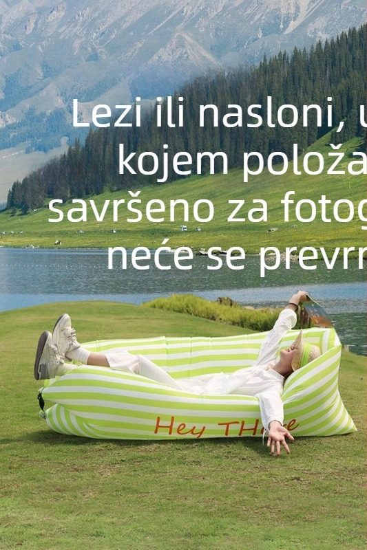 Naduvljivo ležište za kampiranje s Oxford platnom, težina 0,8 kg, nosivost 250 kg