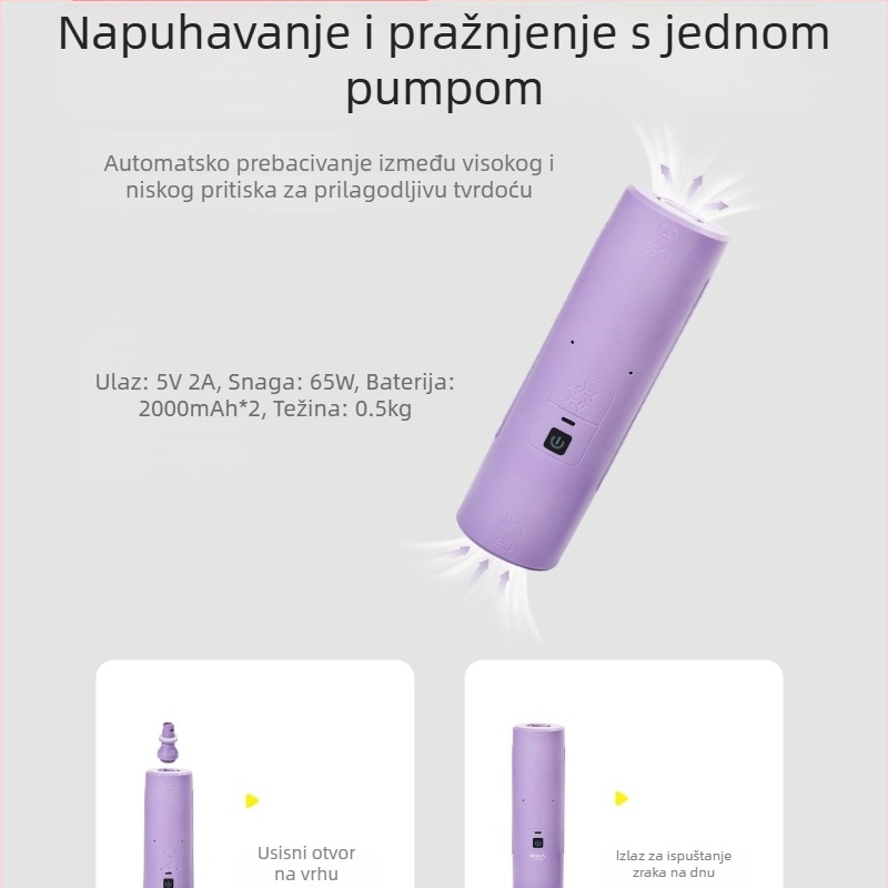 Naduvivi madrac za kampiranje s četkanom površinom; prenosni madrac za vanjsku i kućnu upotrebu; površina od kompozitne tkanine