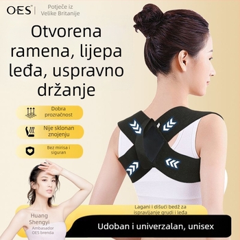 Korektor držanja ramena, Unisex, poliester vlakno, model Oes ramenski remen, za jogu