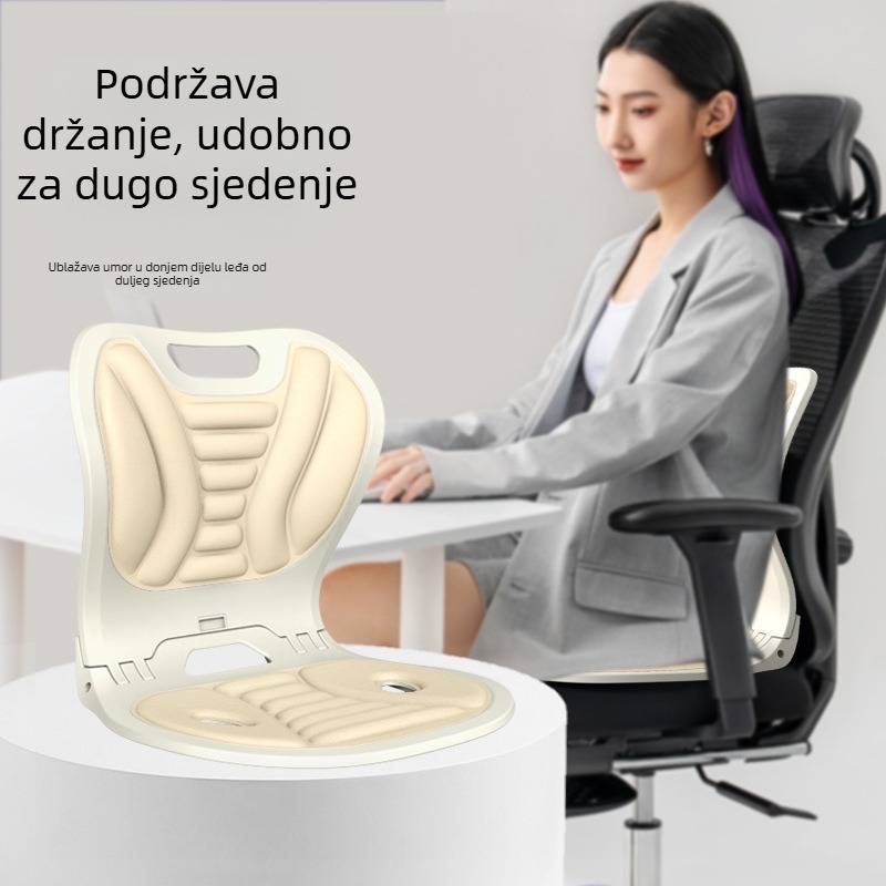 Sklopiva stolica s potporom za donji dio leđa – ergonomska uredska stolica za dugotrajno sjedenje, zaštita donjeg dijela leđa, protiv kifoze, Jingmeifu P23, 2024-10