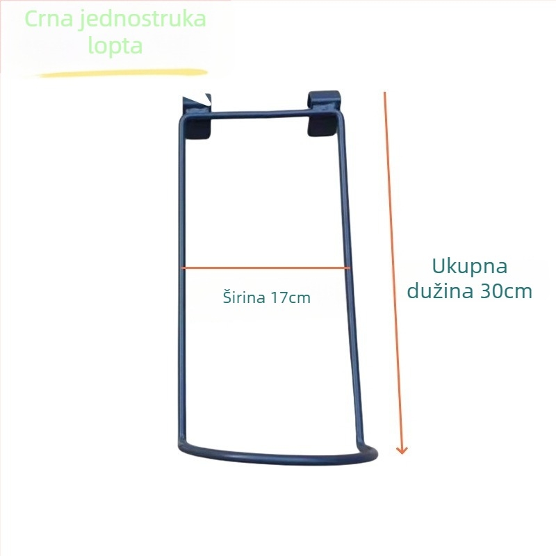 Stalak za lopte s jednim izložbenim dijelom i dvostrukim kukama za sportske potrebe