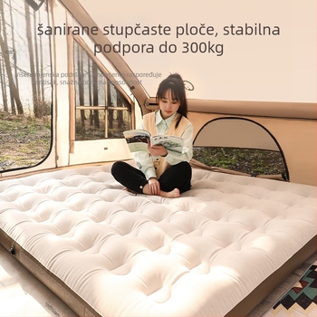 Arctic Wolf Vanjski dvostruki nafukljivi madrac za kampiranje, težina 4 kg, nosivost 500 kg