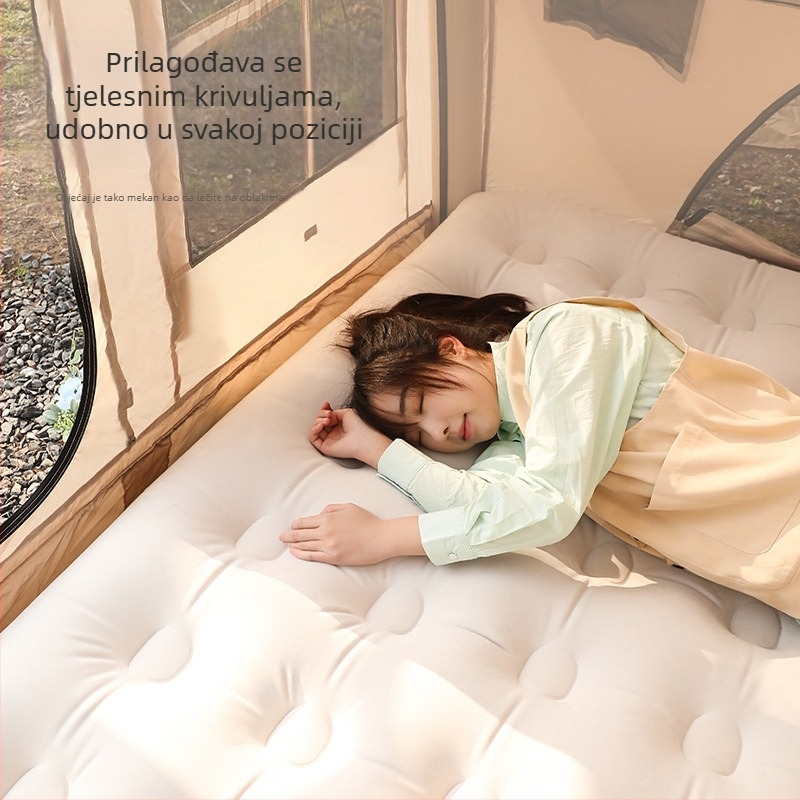 Arctic Wolf Vanjski dvostruki nafukljivi madrac za kampiranje, težina 4 kg, nosivost 500 kg