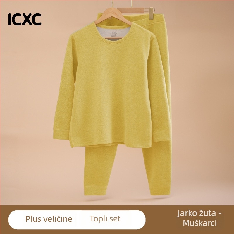 Dječji zimski termo komplet za gornje i donje rublje, labav kroj, pleteni poliester 93,4%, okrugli vrat, unisex, za djecu 8+ godina