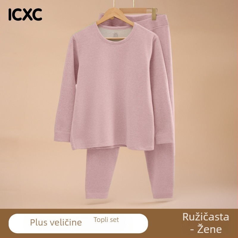 Dječji zimski termo komplet za gornje i donje rublje, labav kroj, pleteni poliester 93,4%, okrugli vrat, unisex, za djecu 8+ godina