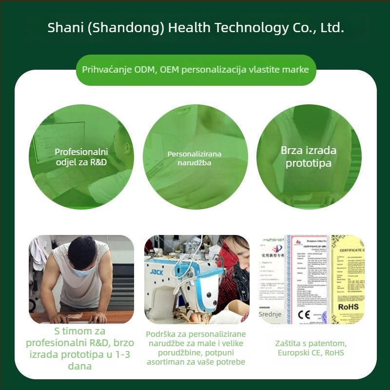 Korektor držanja tijela - Unisex, Skinuti trokutasti jastučić, Otvorena ramena, Visoka elastičnost, Prilagođena proizvodnja