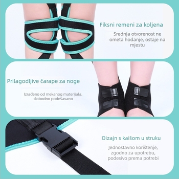 Ollas dječji korigirajući pojas za nogu — unutarnji osmerokutni dizajn korekcije, korekcija nogu prema van i prema unutra, izdanje 2024, ovlaštena privatna marka