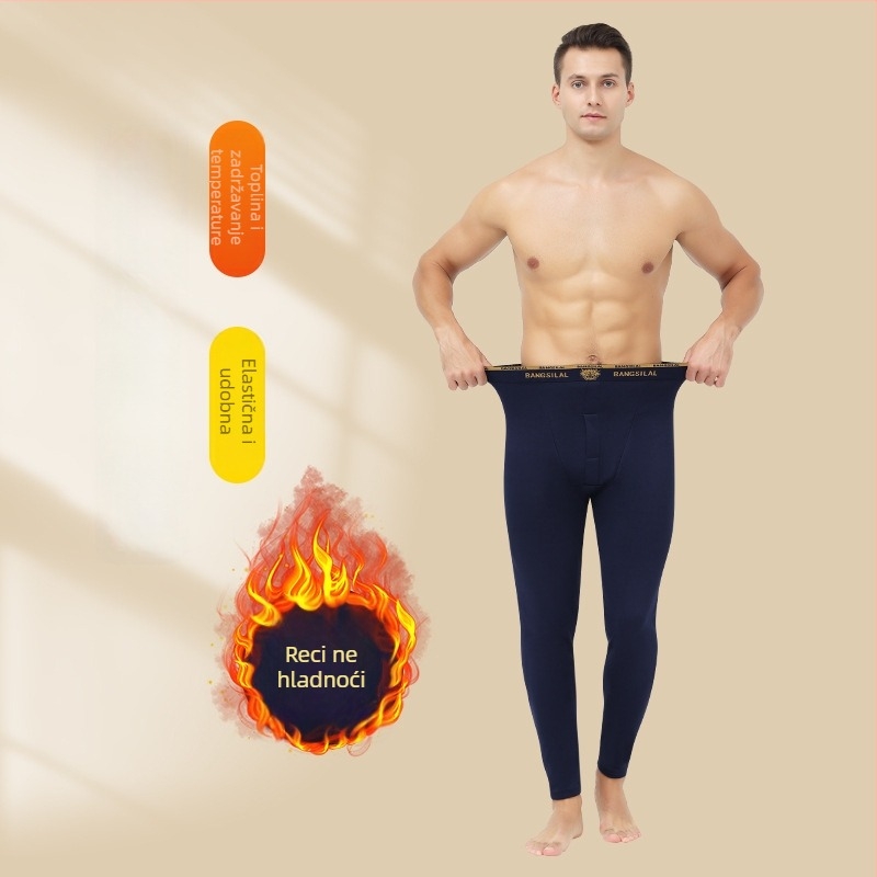 Muške termo hlače s flisom, elastične, tople, Derong tkanina, 95–100% poliester, srednja težina