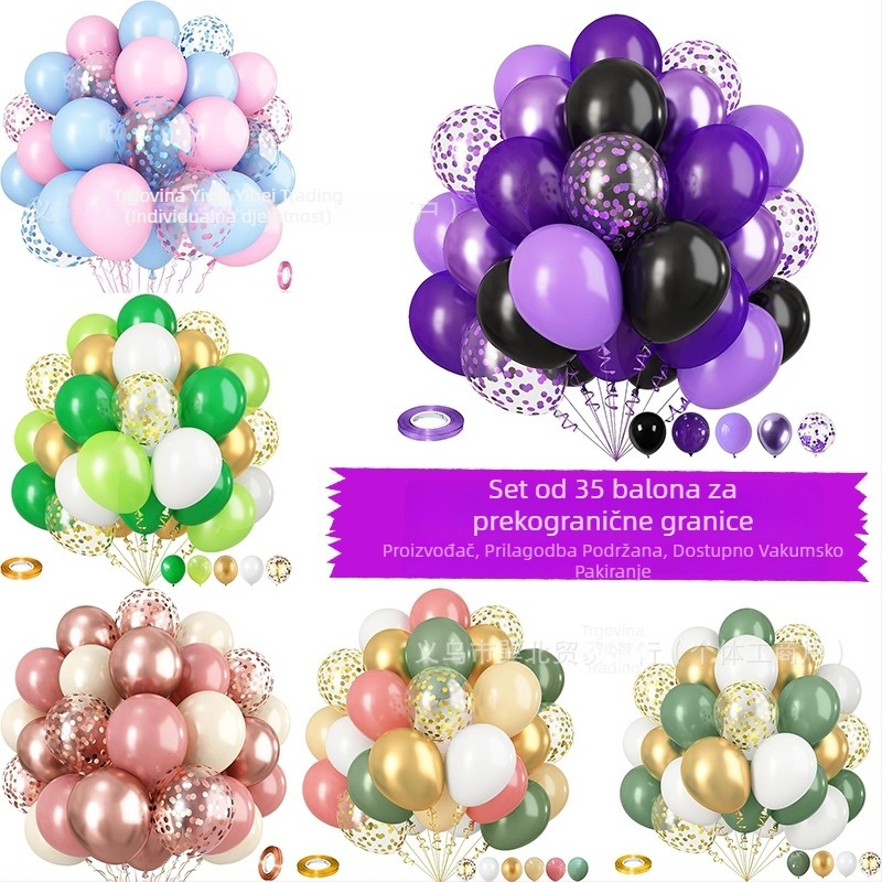 Latex dekorativni okrugli baloni – bez logotipa; pogodni za Božić, Dan zaljubljenih i kineski Dan zaljubljenih