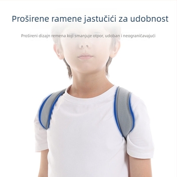 Dječji pojas za fiksaciju ključnice s potporom leđa, zaštita lopatice, model B502-9, prozračni materijal
