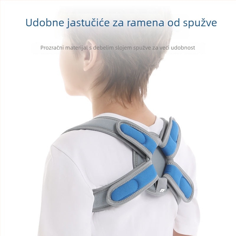 Dječji pojas za fiksaciju ključnice s potporom leđa, zaštita lopatice, model B502-9, prozračni materijal