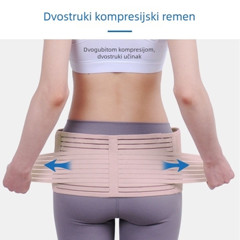 Trbušni pojas za postpartum; dišući kompresijski pojas za podršku trbuhu i zdjelice (Model: E401-1; Materijal: kompozitna tkanina; Područje primjene: trbuh; Jamstvo: 1 godina)