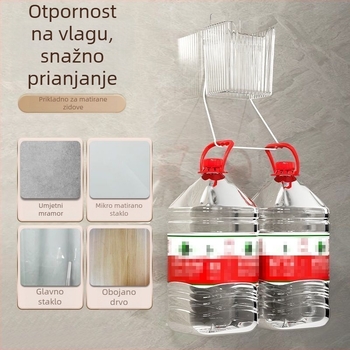 Zidni organizator za četkice i pastu, prostor za češljeve – plastičan, jednostavan i moderan dizajn