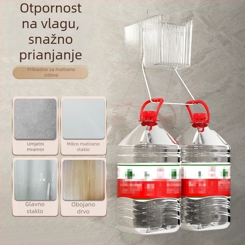 Zidni organizator za četkice i pastu, prostor za češljeve – plastičan, jednostavan i moderan dizajn