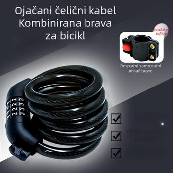 Cirkularni zamak na lozinku za bicikl i električna vozila – aluminijsko kućište, 150 g, kružni dizajn, kompatibilan s biciklima, električnim biciklima i motociklima