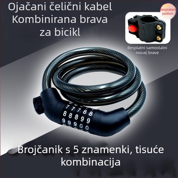 Cirkularni zamak na lozinku za bicikl i električna vozila – aluminijsko kućište, 150 g, kružni dizajn, kompatibilan s biciklima, električnim biciklima i motociklima