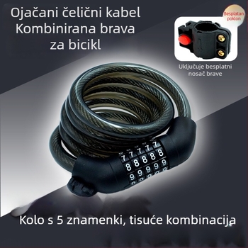 Cirkularni zamak na lozinku za bicikl i električna vozila – aluminijsko kućište, 150 g, kružni dizajn, kompatibilan s biciklima, električnim biciklima i motociklima