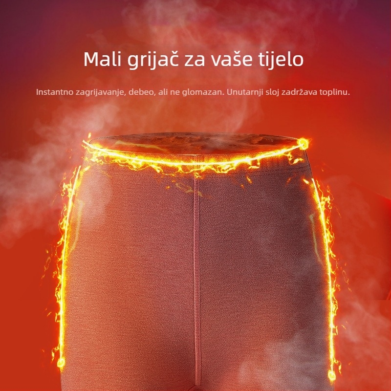 Ženske akrilne termo hlače, ekstra debeli, dvostruke debljine, dugačke (Materijal: akril; Debljina: ekstra debela; Sastav: 30–50% akril)