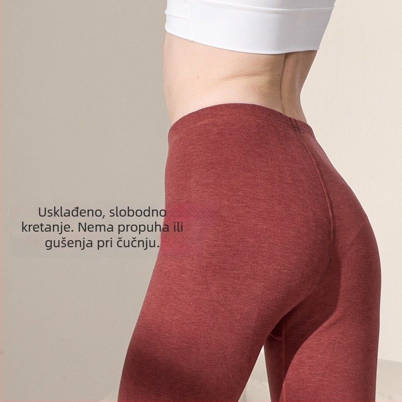 Ženske akrilne termo hlače, ekstra debeli, dvostruke debljine, dugačke (Materijal: akril; Debljina: ekstra debela; Sastav: 30–50% akril)