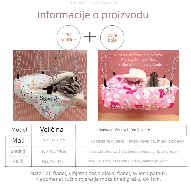 Hamsterovo gnijezdo od trave, okrugli oblik, karikaturnog stila, vodootporno, unutarnja uporaba