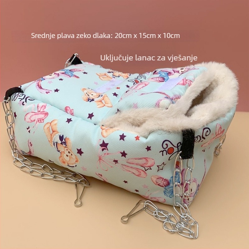 Hamsterovo gnijezdo od trave, okrugli oblik, karikaturnog stila, vodootporno, unutarnja uporaba