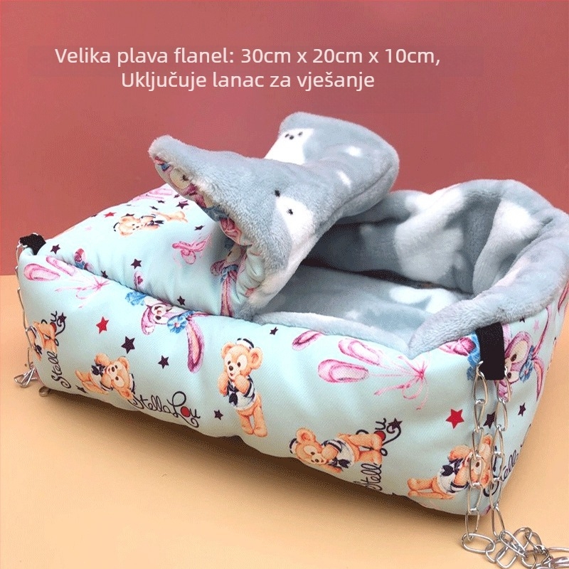 Hamsterovo gnijezdo od trave, okrugli oblik, karikaturnog stila, vodootporno, unutarnja uporaba