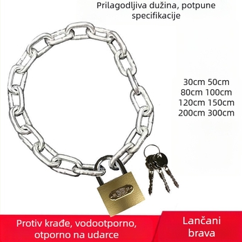 Željezni lančani zaključak za bicikle i motocikle