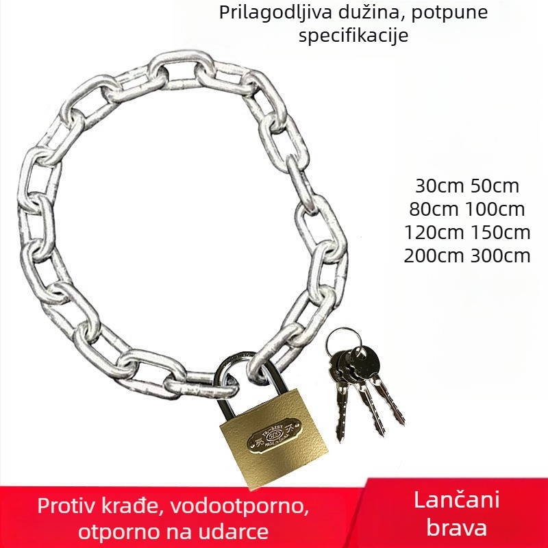 Željezni lančani zaključak za bicikle i motocikle
