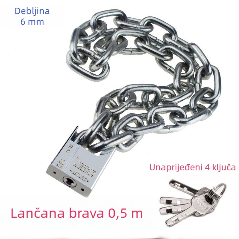 Željezni lančani zaključak za bicikle i motocikle