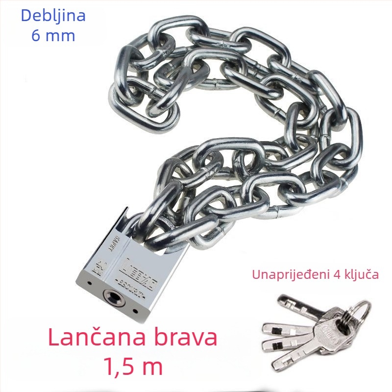 Željezni lančani zaključak za bicikle i motocikle