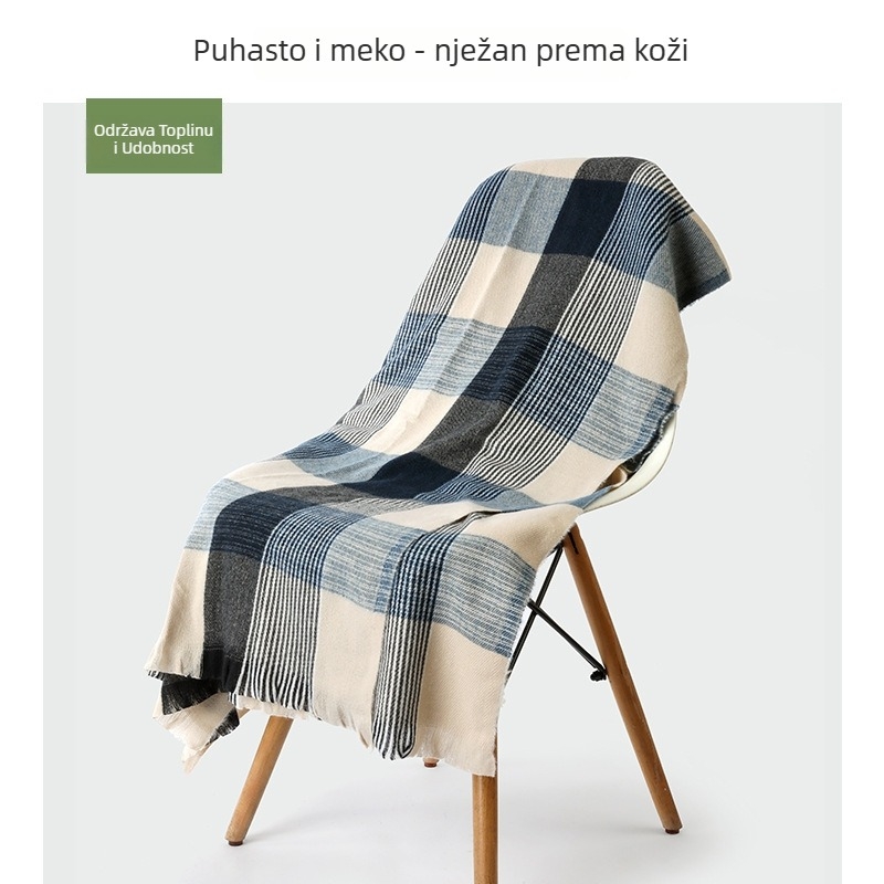 Ženski šal od poliestera, warp-knit način izrade – 71–80% poliestera, zimi, održava toplinu, dugačak, svestran, chic stil